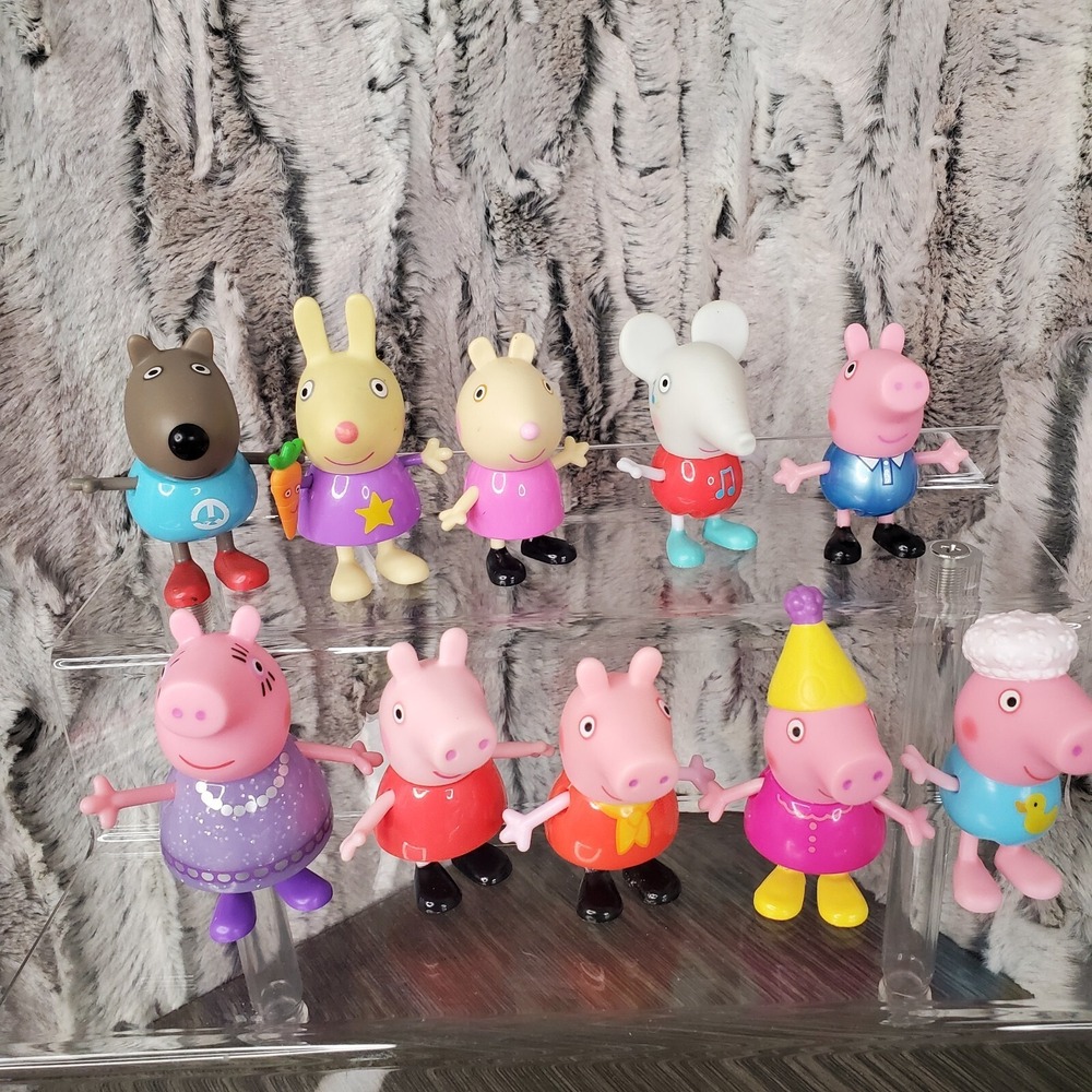 Peppa Pig‎ And Friends - 10 Piece Play Action Figure Mixed Toy Lot
